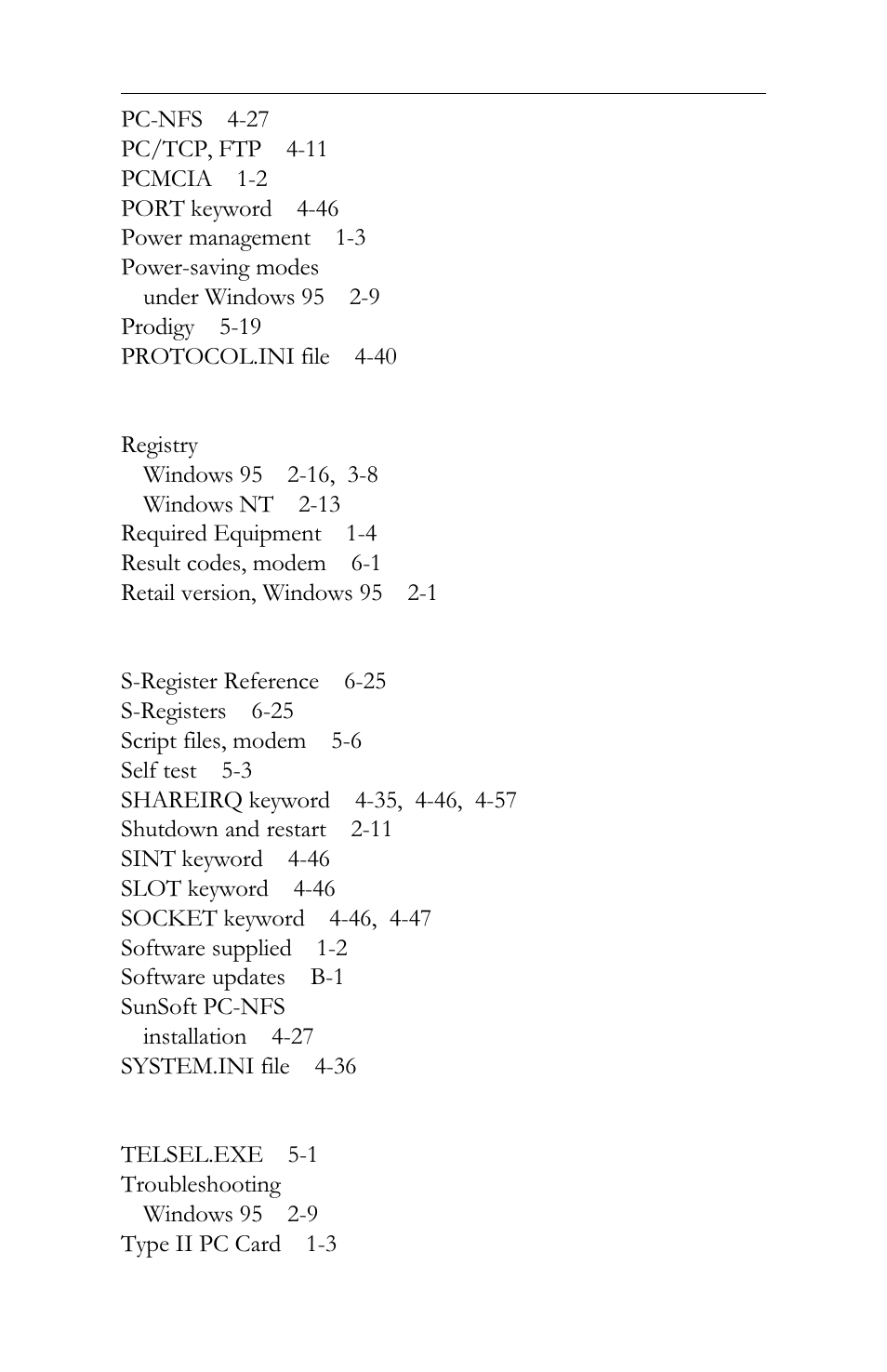 Intel LAN+Modem56 PC Card PRO/100 User Manual | Page 177 / 178