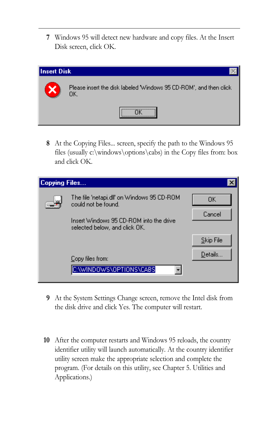 Intel LAN+Modem56 PC Card PRO/100 User Manual | Page 19 / 178