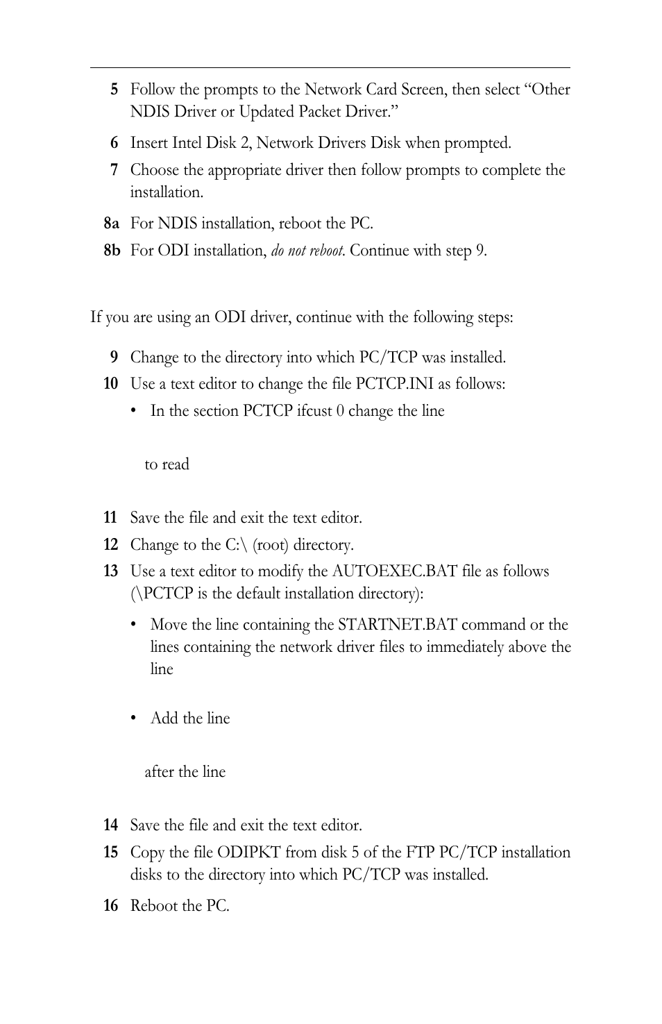 Odi settings (for m16bodi.com), Odi settings (for m16bodi.com) -38 | Intel LAN+Modem56 PC Card PRO/100 User Manual | Page 50 / 178