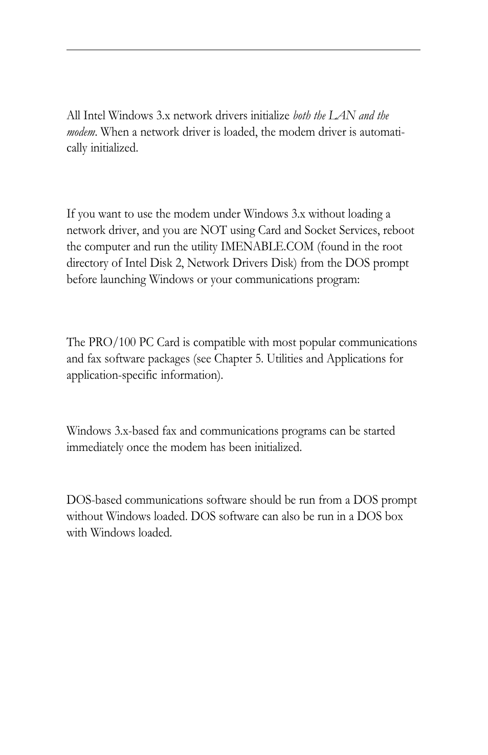 Intel LAN+Modem56 PC Card PRO/100 User Manual | Page 70 / 178