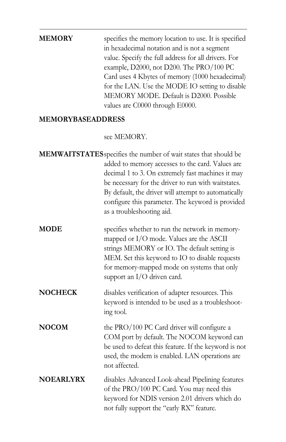 Intel LAN+Modem56 PC Card PRO/100 User Manual | Page 83 / 178