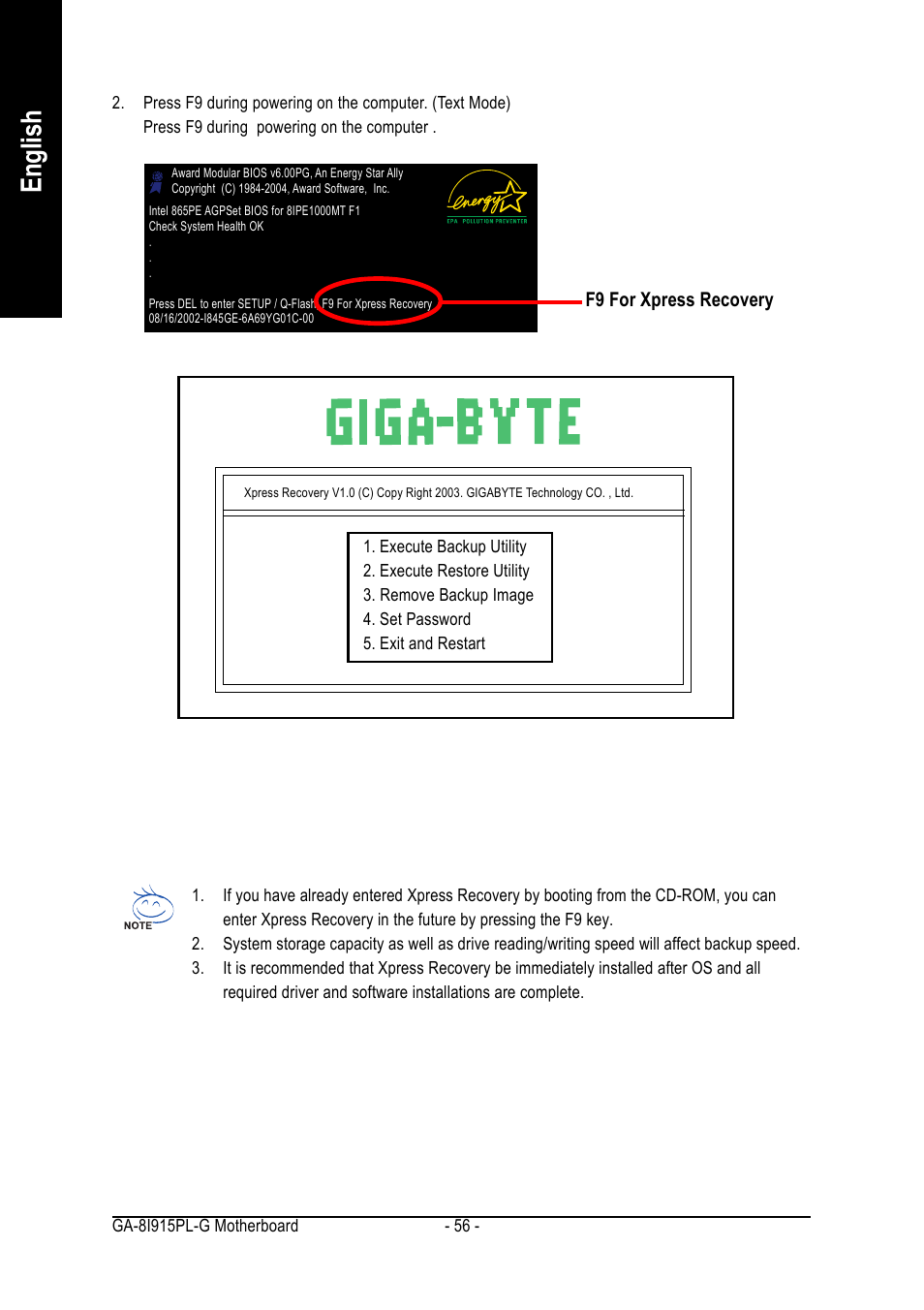 English | Intel GA-8I915PL-G User Manual | Page 56 / 80