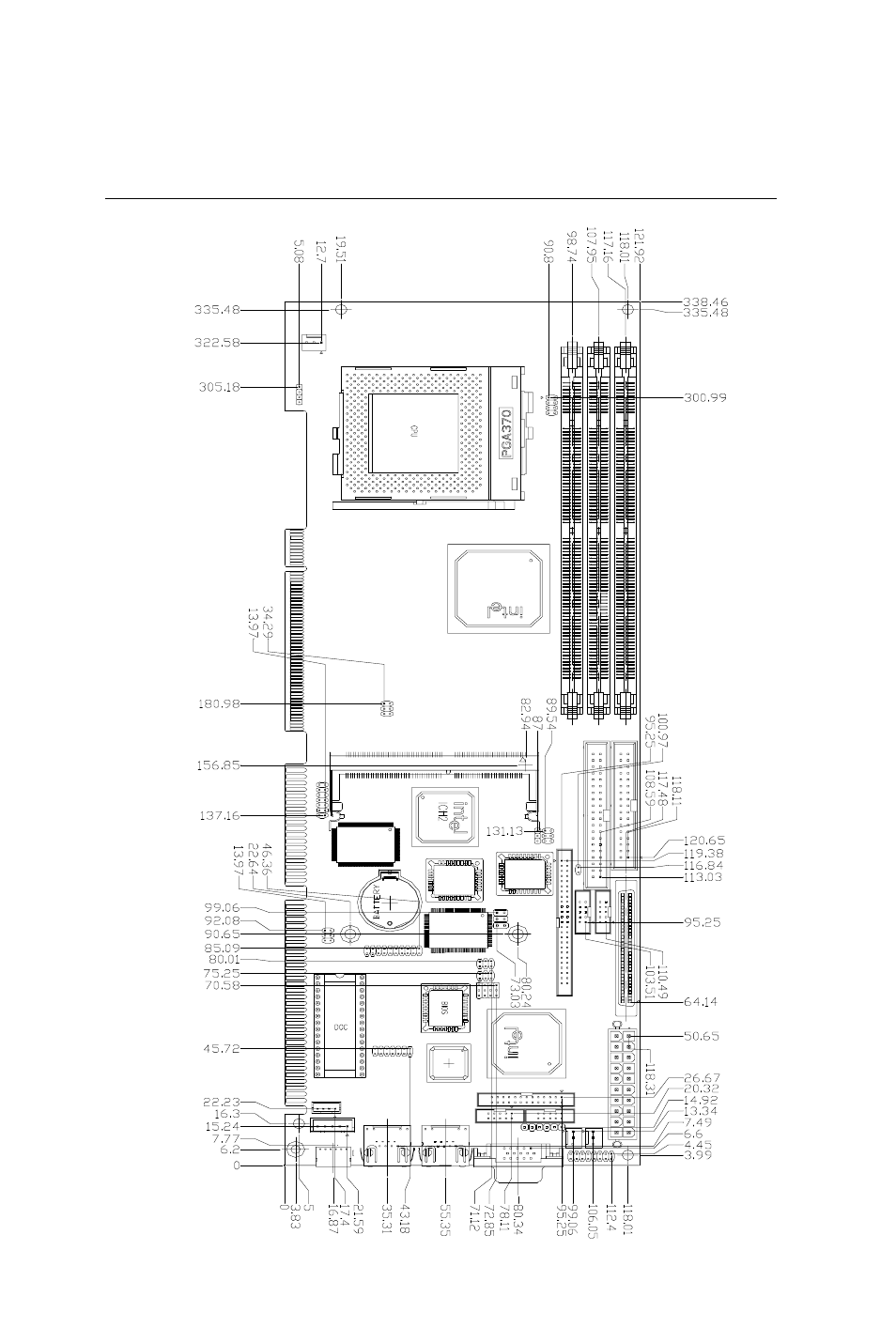 Mechanical drawing | Intel SBC-776 User Manual | Page 27 / 104