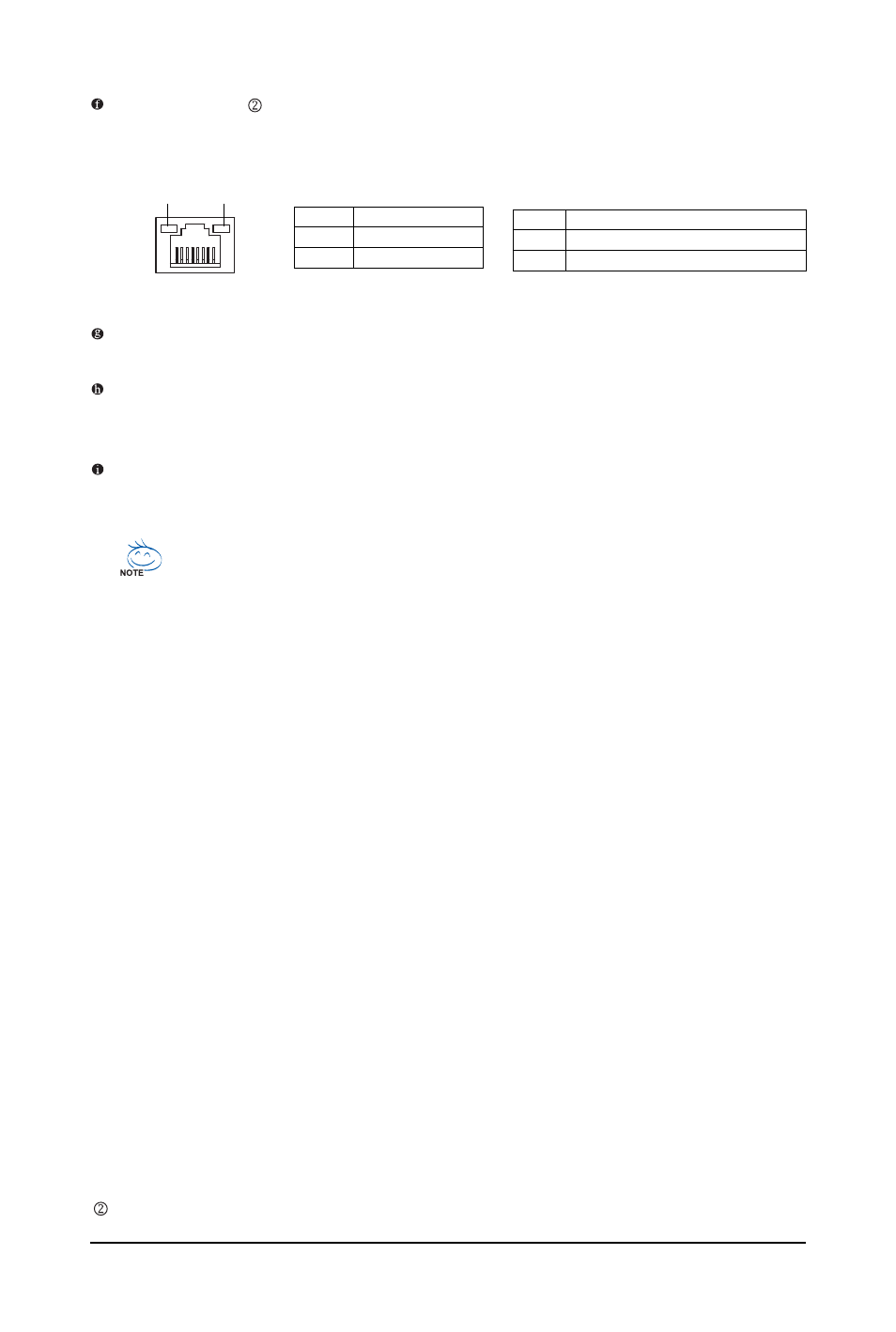 Rj-45 lan port, Line in jack (blue), Line out jack (green) | Mic in jack (pink) | Intel GA-G31M-S2L User Manual | Page 22 / 88