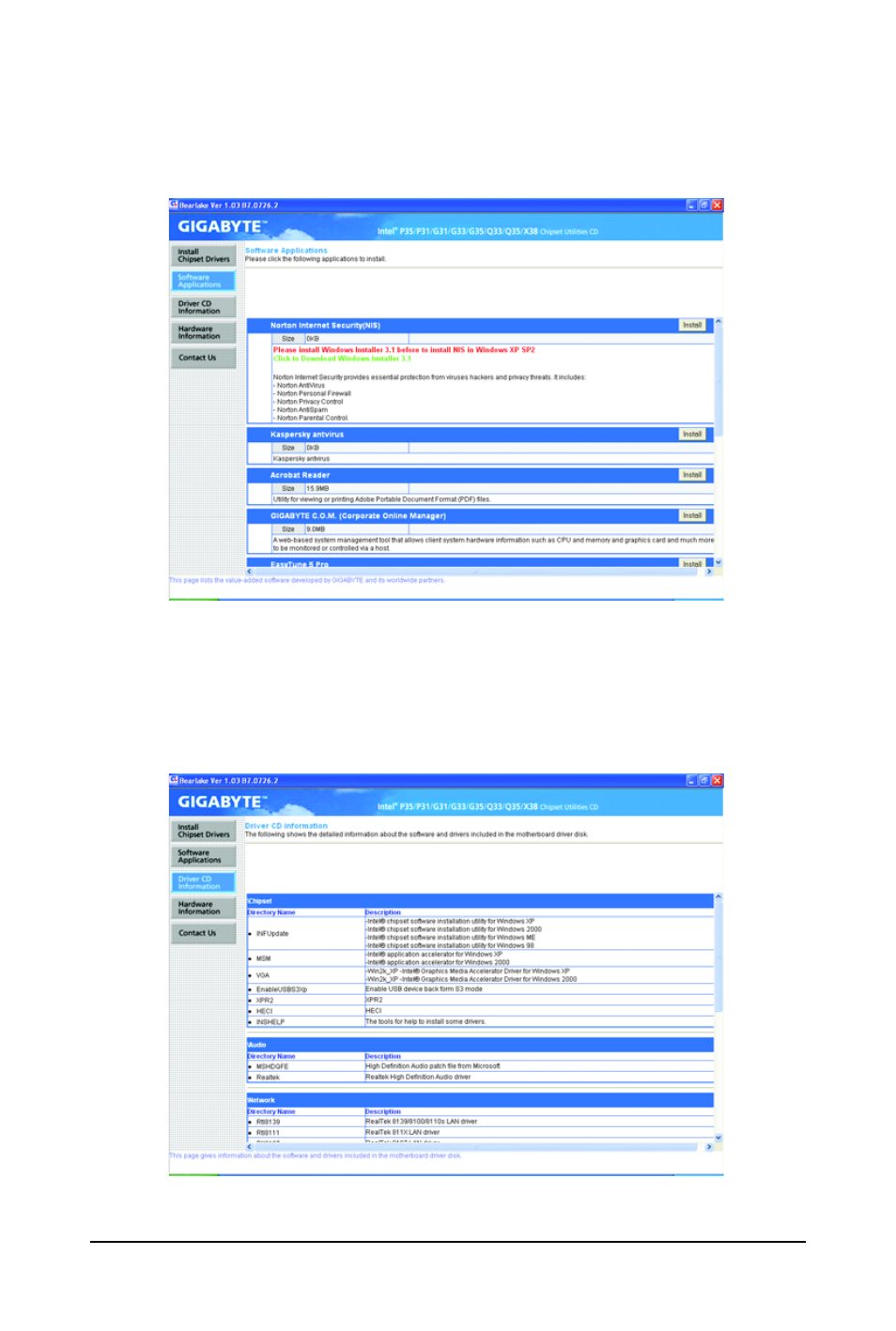 2 software applications, 3 driver cd information | Intel GA-G31M-S2L User Manual | Page 56 / 88