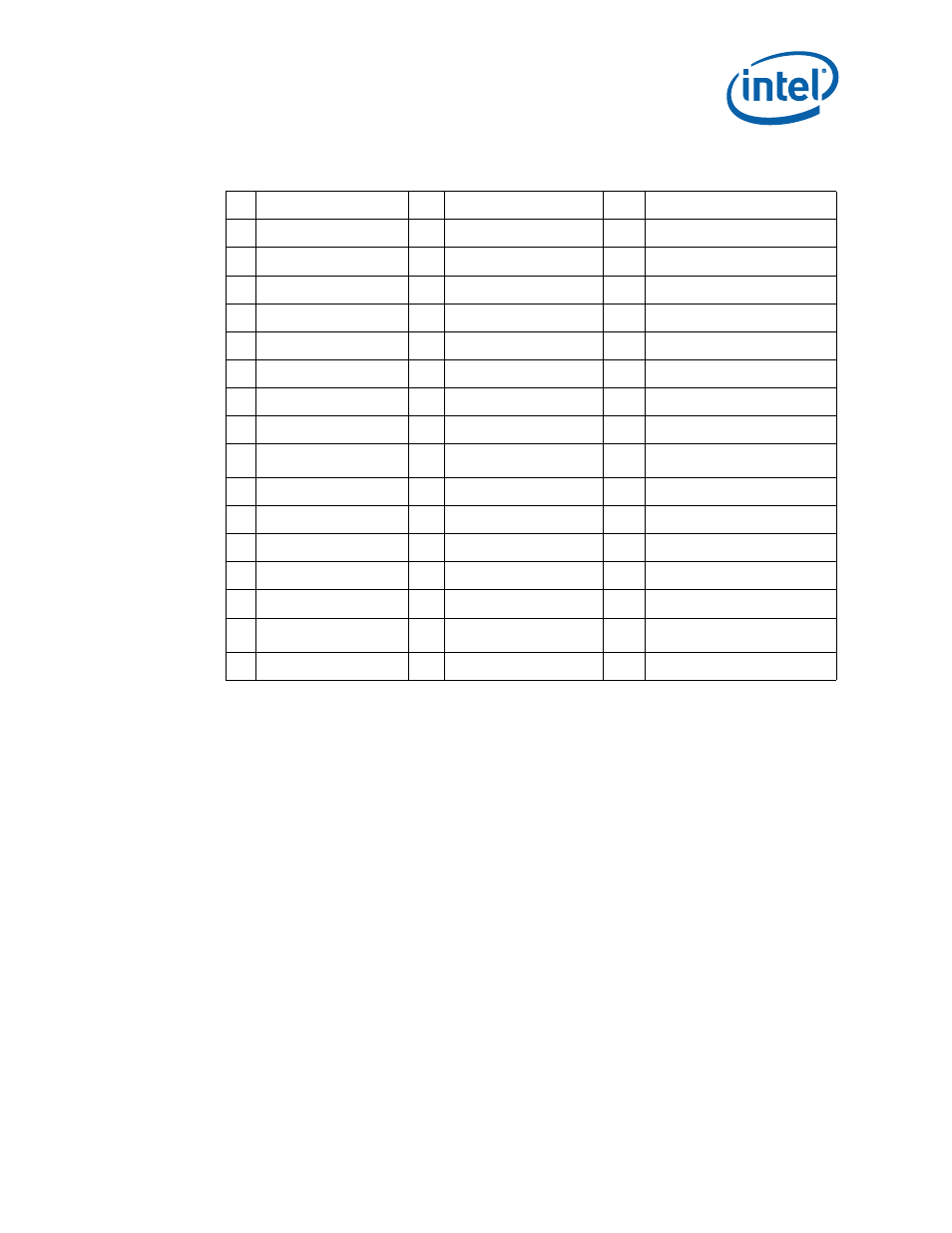 Mobile intel, 915gme express chipset component location legend, Table 7. mobile intel | Intel 915GME User Manual | Page 35 / 53