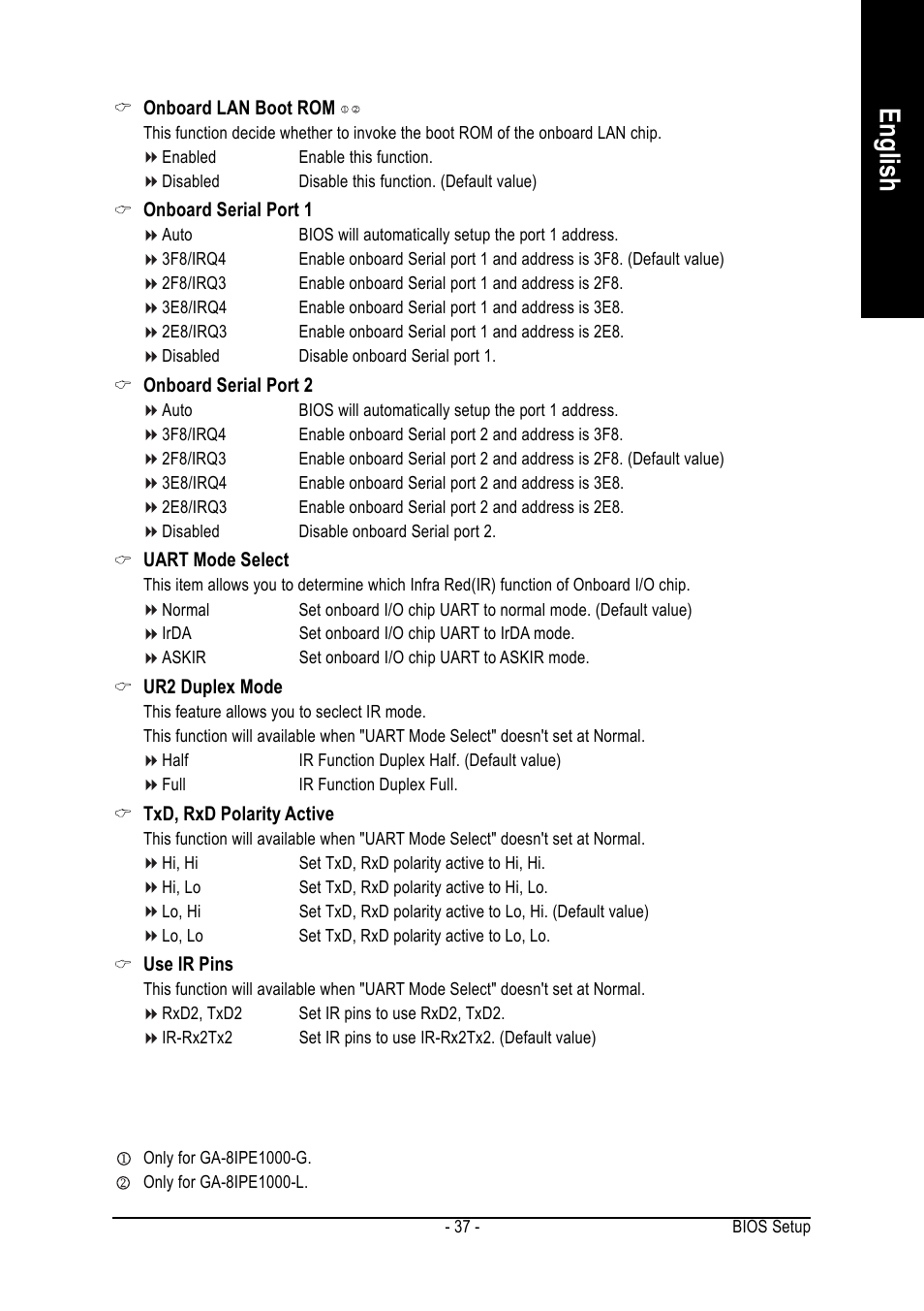 English | Intel GA-8IPE1000 User Manual | Page 37 / 80