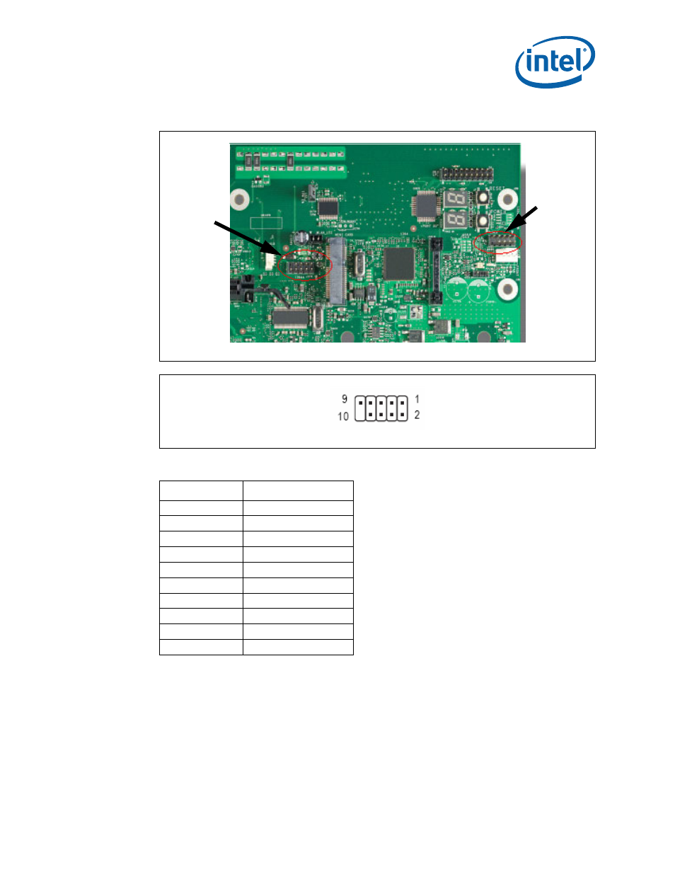 Table 12. 1394a header, 9 spi removal / installation technique, Spi removal / installation technique | 13 location for 1394a header and usb front panel, 12 1394a header | Intel Core 2 Duo User Manual | Page 23 / 36