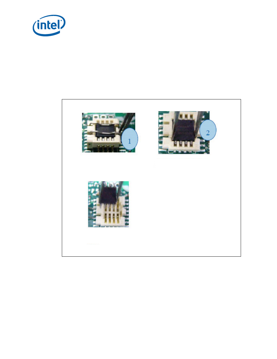 1 spi device removal, Figure 14. spi socket with retaining clip, 2 spi device installation | Spi device removal, Spi device installation, 14 spi socket with retaining clip | Intel Core 2 Duo User Manual | Page 24 / 36