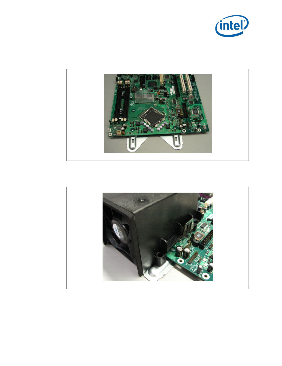 Figure 20. btx board alignment on srm, Figure 21. heatsink alignment | Intel Core 2 Duo User Manual | Page 29 / 36