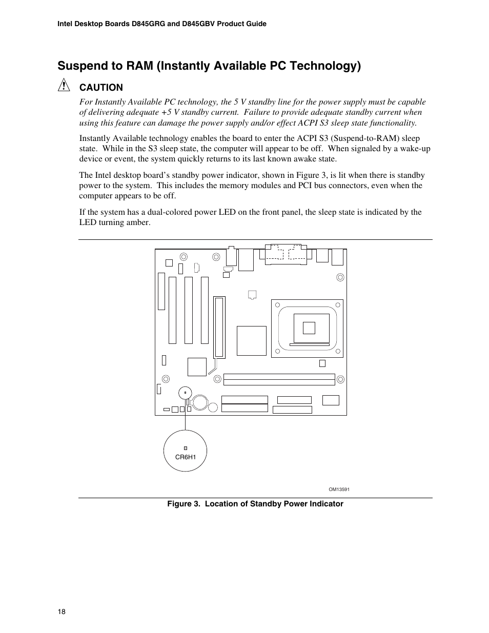 Suspend to ram (instantly available pc technology) | Intel D845GBV User Manual | Page 18 / 80