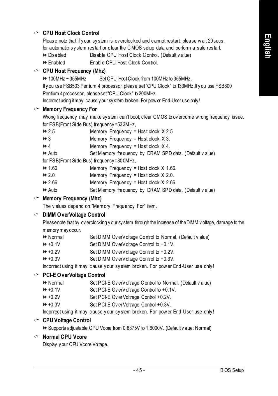 English | Intel GA-8I915P User Manual | Page 45 / 80