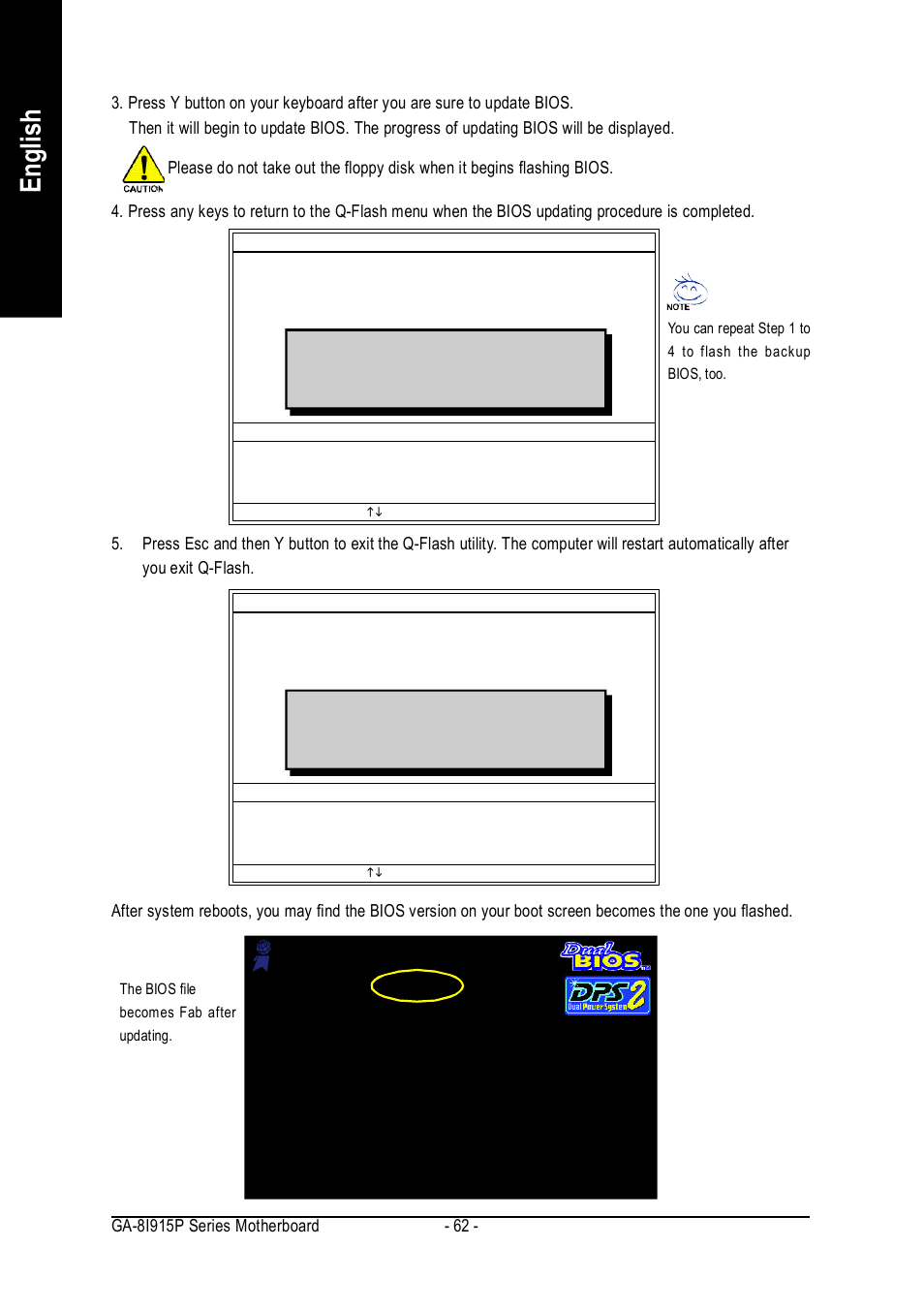 English | Intel GA-8I915P User Manual | Page 62 / 80