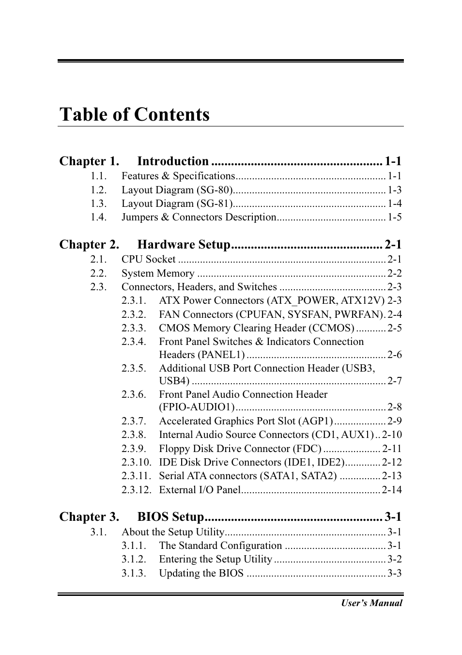 Intel SG-81 User Manual | Page 3 / 56