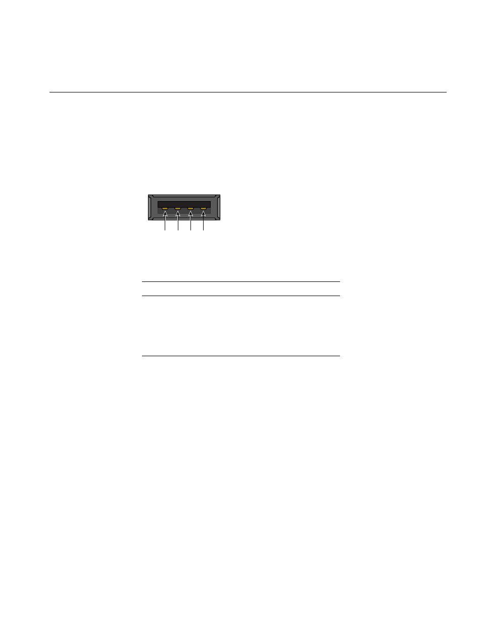 Usb type a connector, Figure a-4, Table a-10 | Pin assignments | Intel SGI Altix 450 User Manual | Page 185 / 198