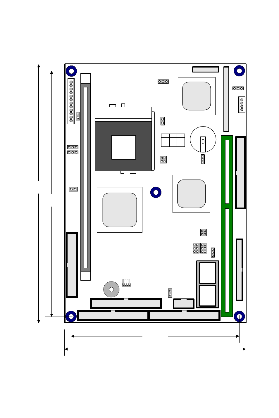 Board placement & dimension, The pc 660a3 dimension and layout is shown below, Socket 370 cpu | Intel OPEN (660) 120/140/150 II User Manual | Page 72 / 160