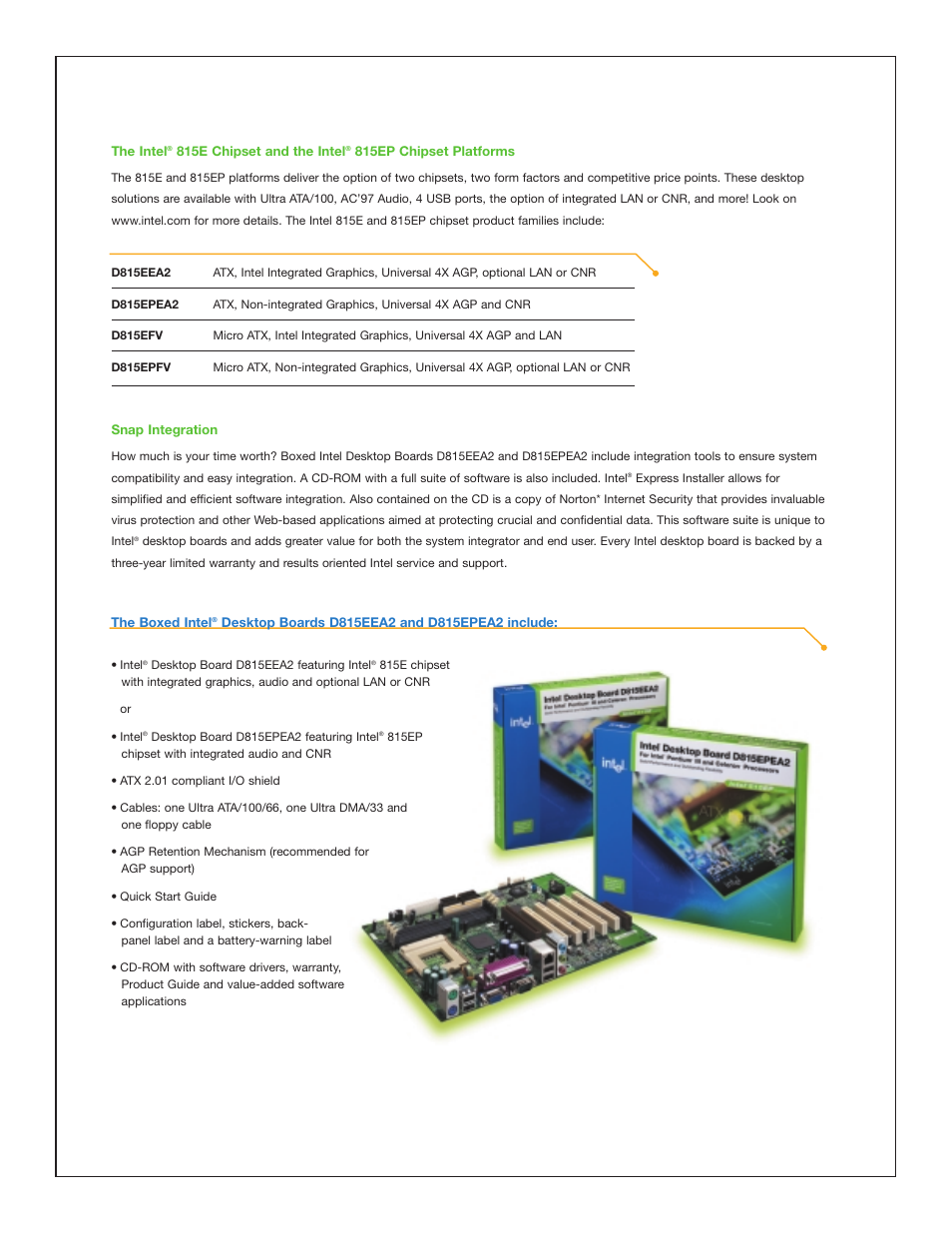 Intel D815EPEA2 User Manual | Page 2 / 4