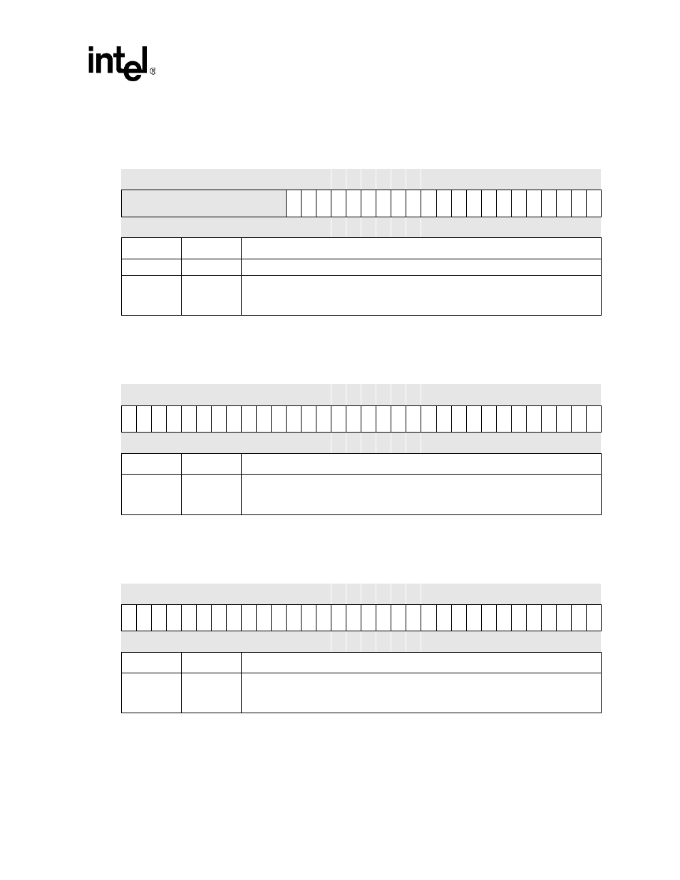 Gpsr2 bit definitions -11, Gpcr0 bit definitions -11, Gpcr1 bit definitions -11 | Table 4-11, Table 4-12, Table 4-13 | Intel PXA255 User Manual | Page 115 / 598