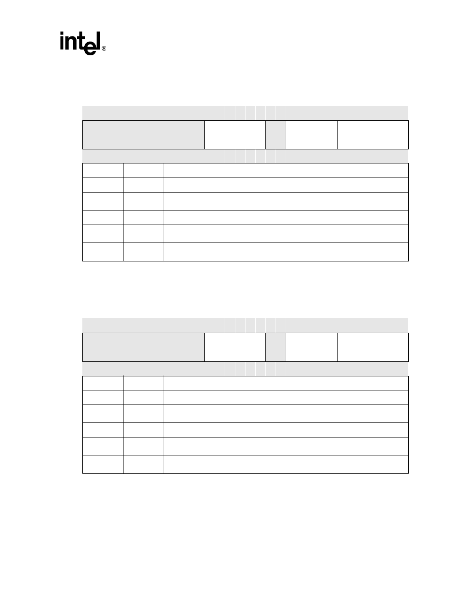Mcatt0/1 bit definitions -59, Mcio0/1 bit definitions -59, Table 6-25 | Intel PXA255 User Manual | Page 241 / 598