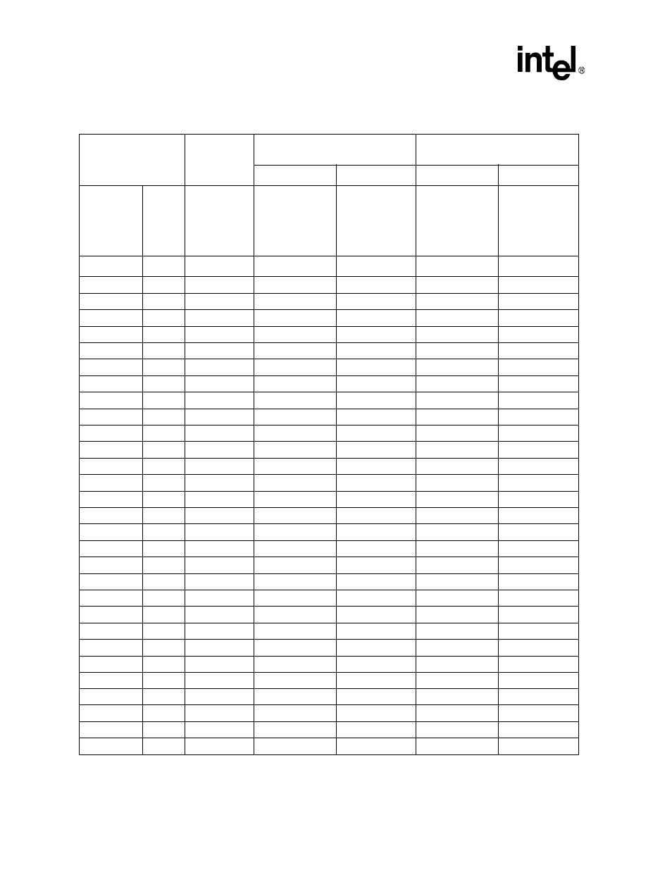 Card interface command assertion code table -60, Table 6-26 | Intel PXA255 User Manual | Page 242 / 598