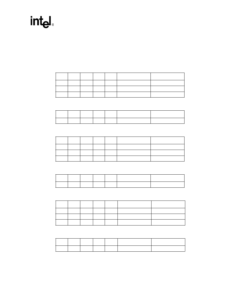 Common memory space write commands -63, Common memory space read commands -63, Attribute memory space write commands -63 | Attribute memory space read commands -63, Bit i/o space write commands (niois16 = 0) -63, Bit i/o space read commands (niois16 = 0) -63, Table 6-28 | Intel PXA255 User Manual | Page 245 / 598