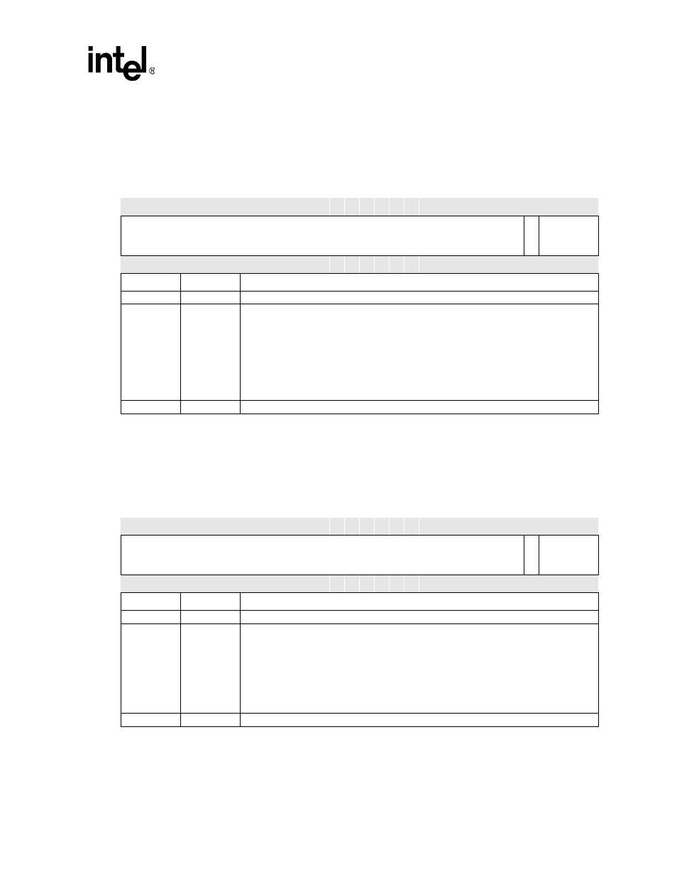 5 pcm-out status register (posr), 6 pcm_in status register (pisr), Posr bit definitions -25 | Pisr bit definitions -25, Table 13-11, Table 13-12 | Intel PXA255 User Manual | Page 475 / 598