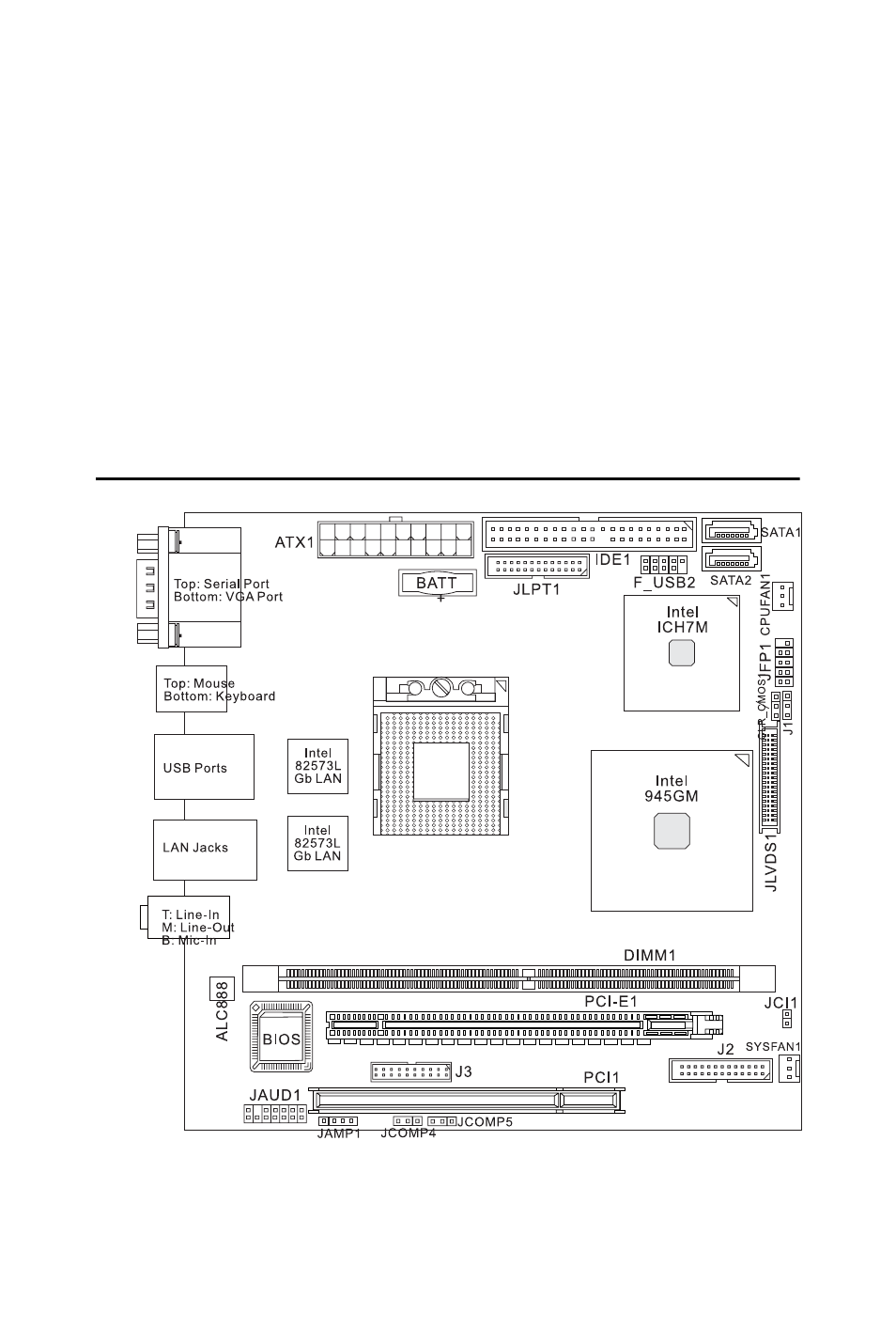 2 mainboard layout, Figure 1.1: aimb-250 series mini itx mainboard, Mainboard layout | Figure, 1 aimb-250 series mini itx mainboard | Intel AIMB-253 User Manual | Page 14 / 62