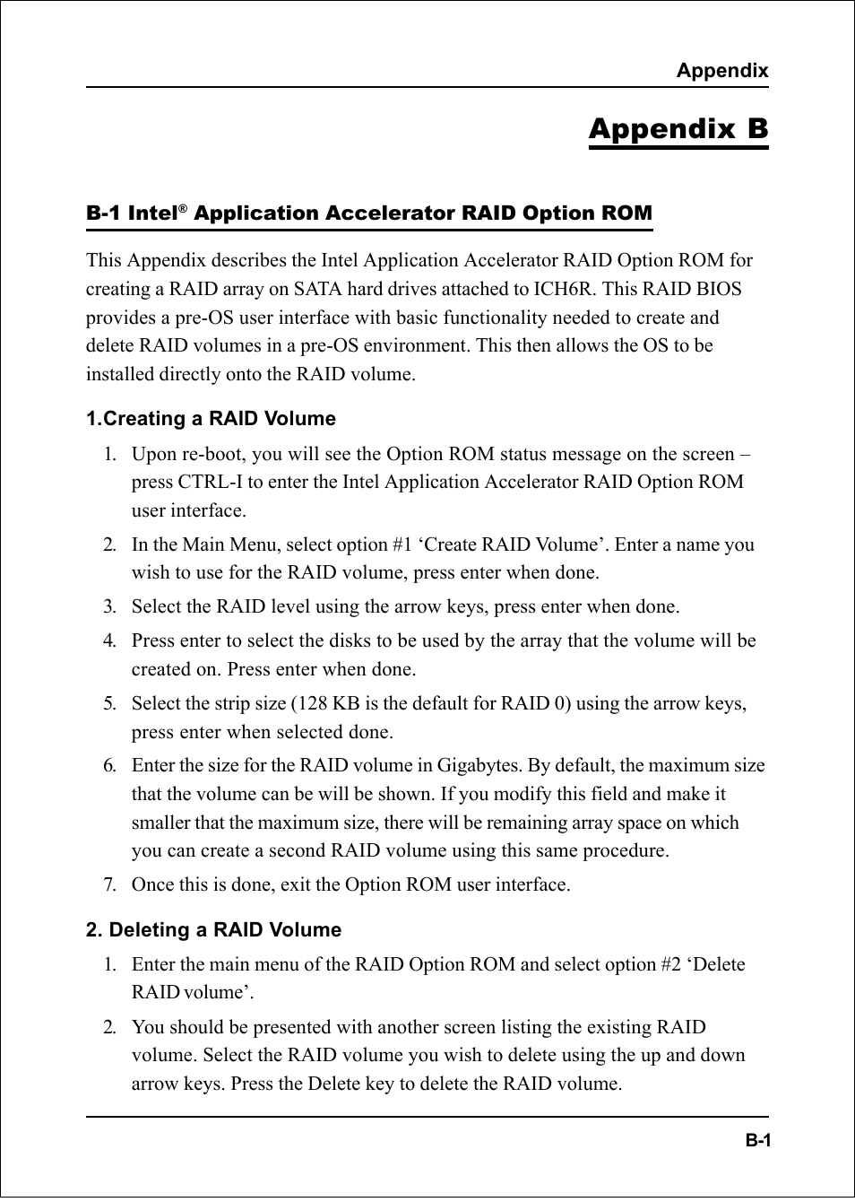 Appendix b | Intel I925XE User Manual | Page 73 / 82