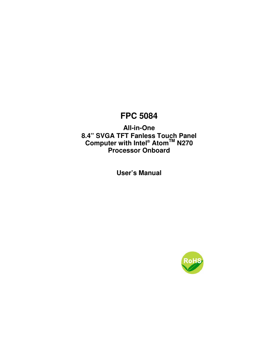 Intel FPC 5084 User Manual | 73 pages