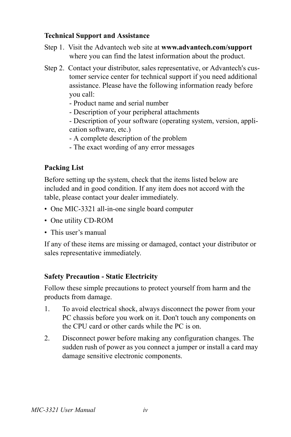 Intel 3U Compact PCI User Manual | Page 4 / 50