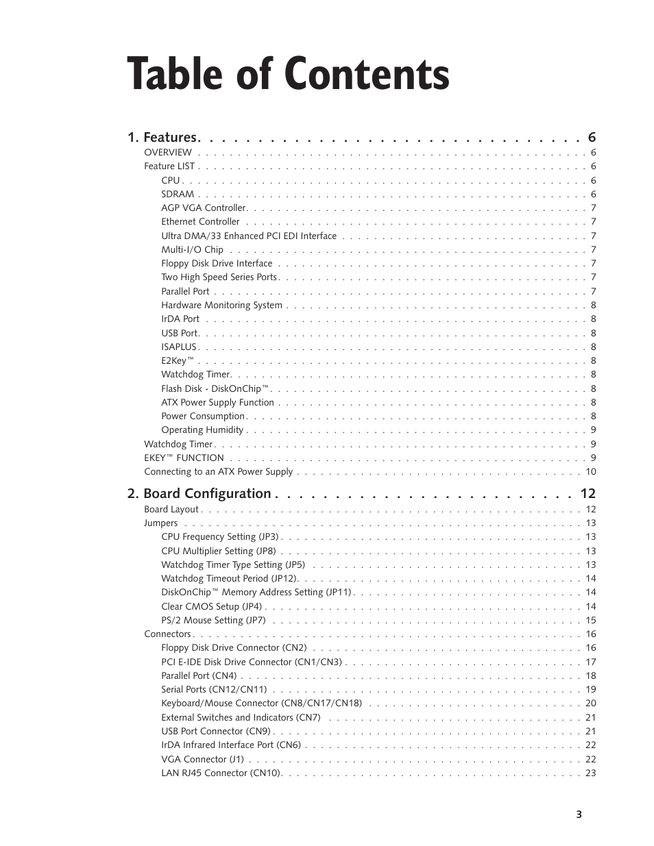 Intel SBC-370 User Manual | Page 3 / 40