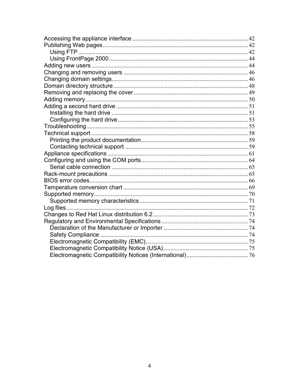 Intel 1300 User Manual | Page 4 / 77