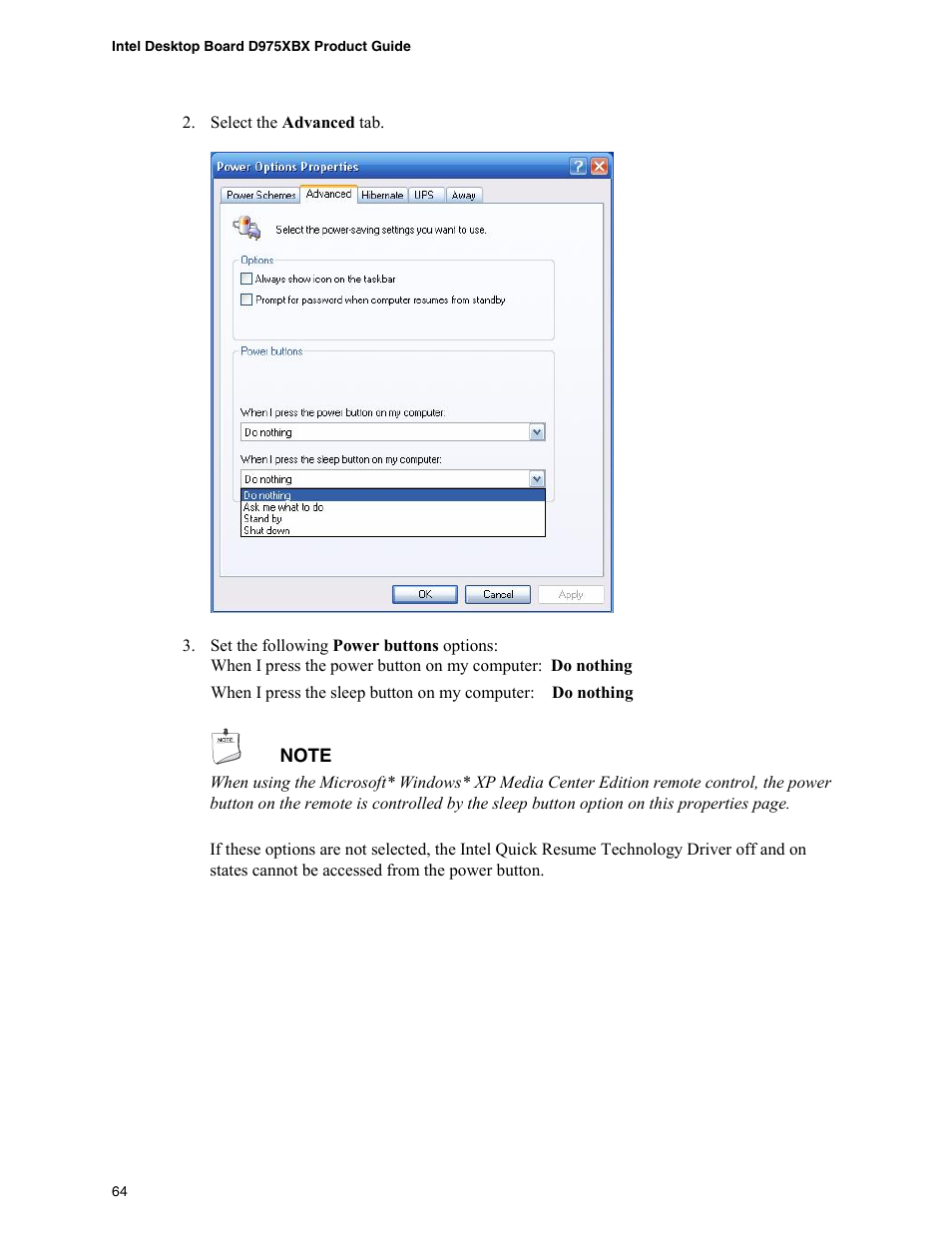 Intel D975XBX User Manual | Page 64 / 78