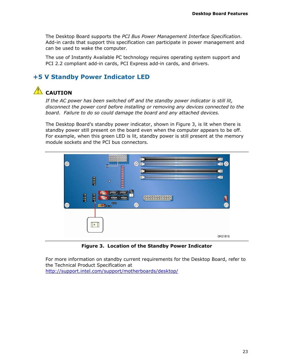 5 v standby power indicator led | Intel DH55HC User Manual | Page 23 / 82