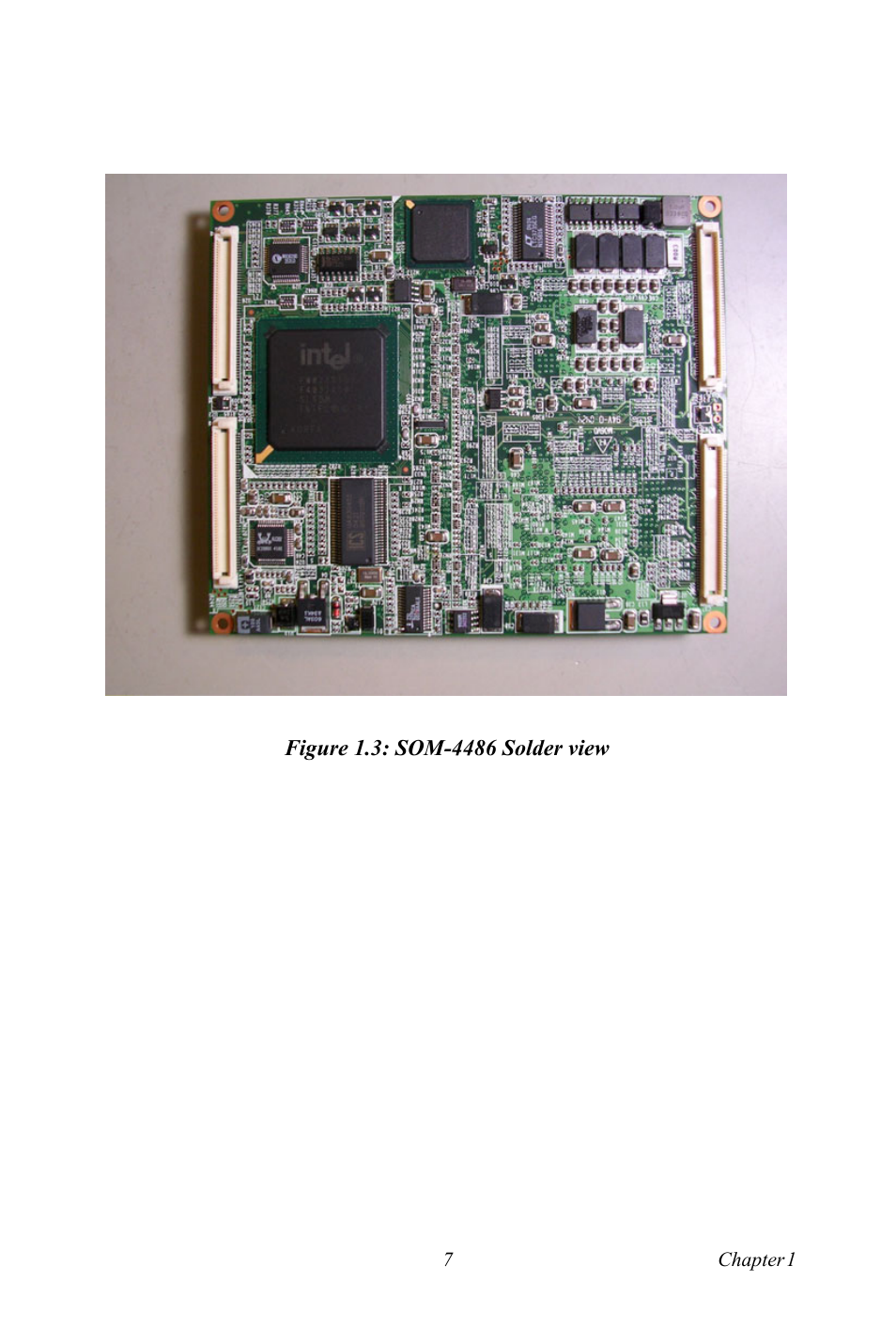 Figure 1.3: som-4486 solder view, Figure 1.3:som-4481 solder view | Intel SOM-4486 User Manual | Page 13 / 50