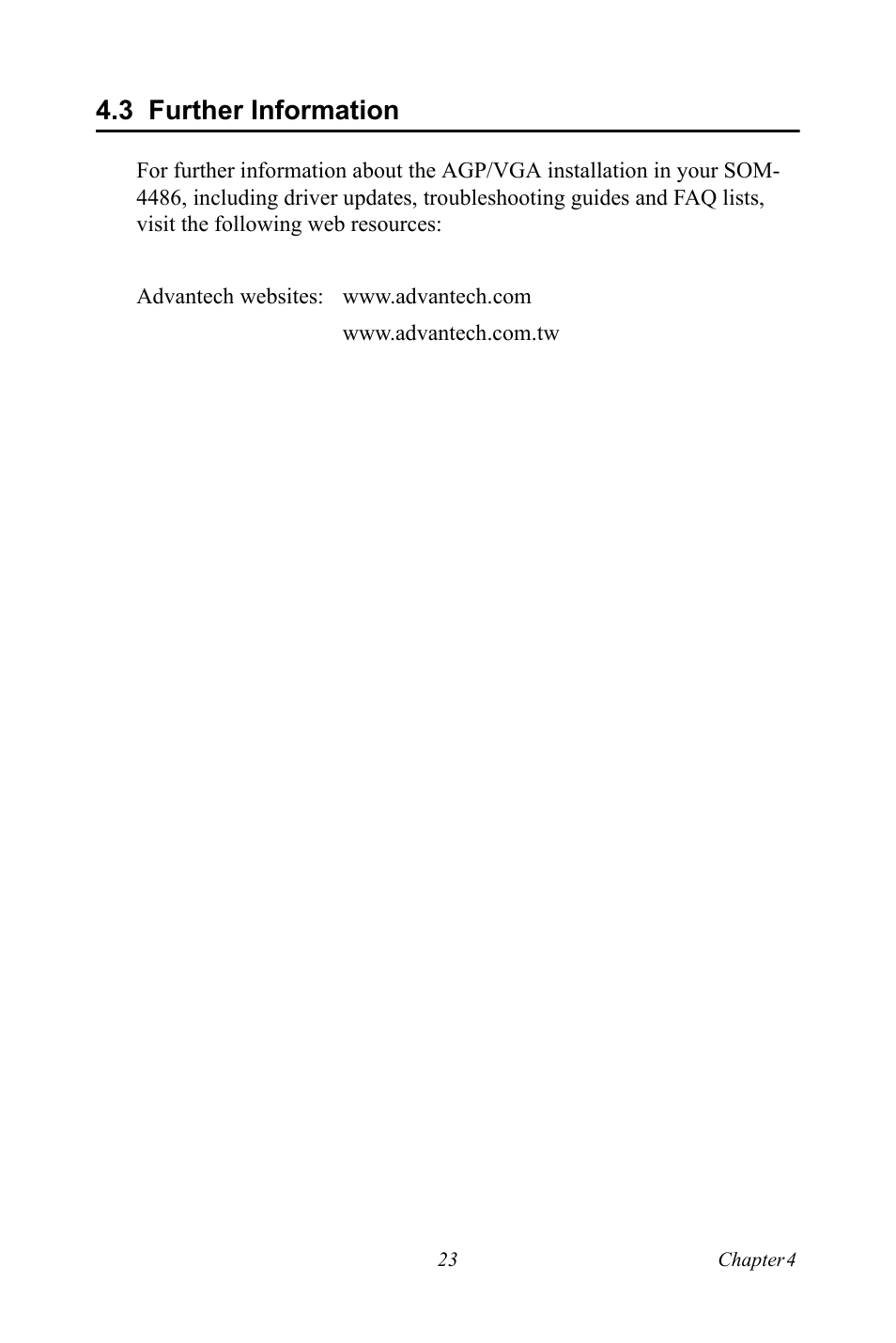 3 further information, Further information | Intel SOM-4486 User Manual | Page 29 / 50