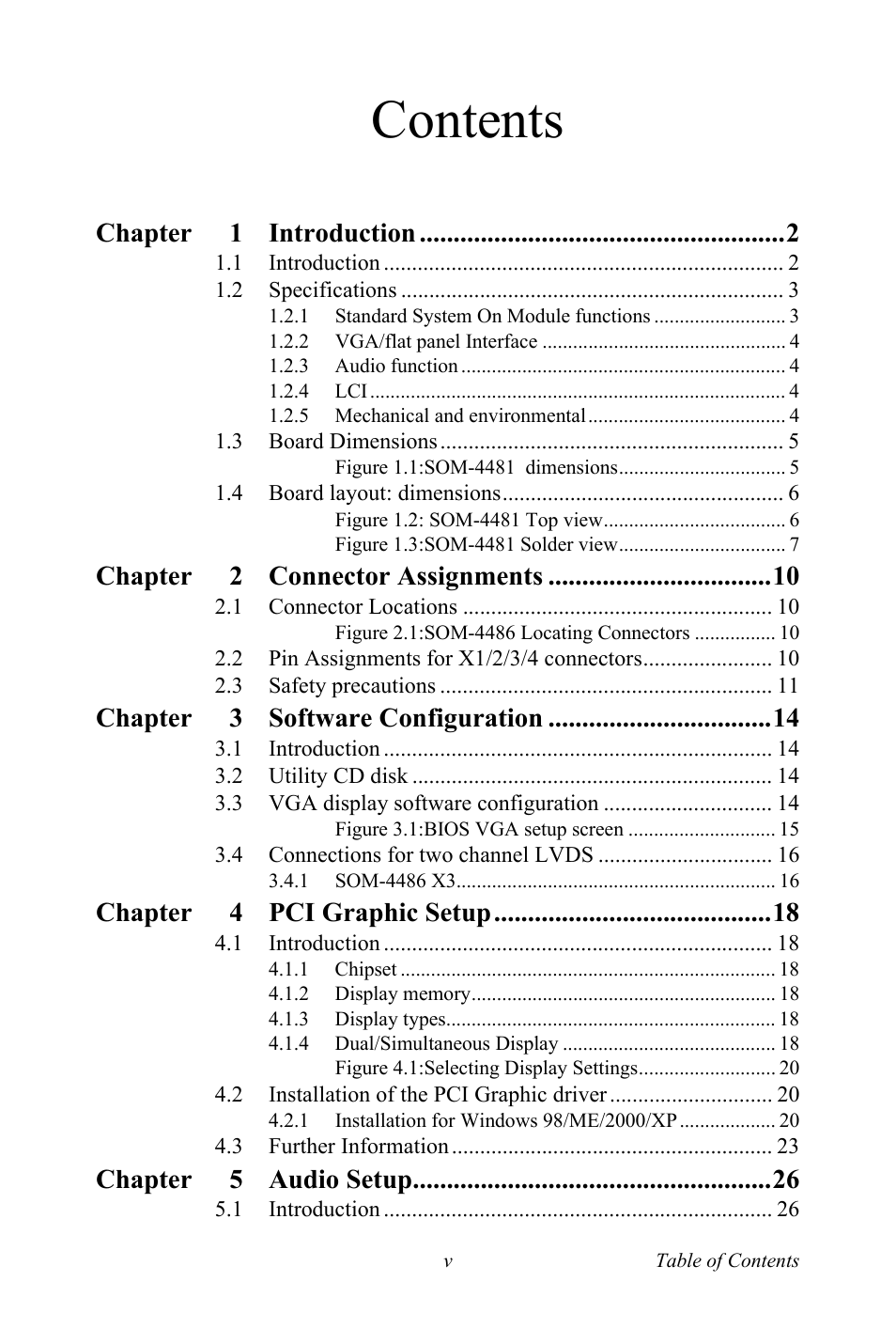 Intel SOM-4486 User Manual | Page 5 / 50