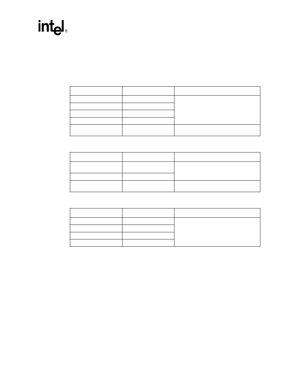 Table 1. dte-to-dce data rates for each mode, Table 2. dce-to-dce data rates for each mode, Table 3. dce-to-isp data rates for v.90 mode | 4 at commands overview, At commands overview, Dte-to-dce data rates for each mode, Dce-to-dce data rates for each mode, Dce-to-isp data rates for v.90 mode, Intel confidential | Intel 537EX User Manual | Page 11 / 104