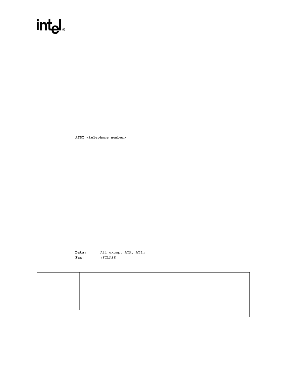1 dtmf detection reporting, 2 relay control, Table 25. voice mode command descriptions | Dtmf detection reporting, Relay control, Voice mode command descriptions | Intel 537EX User Manual | Page 71 / 104