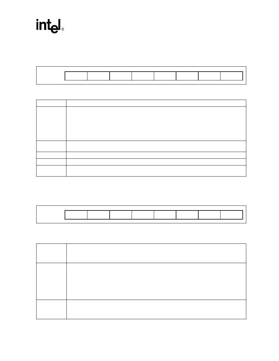 4 modem control register (mcr), Figure 17. modem control register (mcr), 5 line control register (lcr) | Figure 18. line control register (lcr), Modem control register (mcr), Line control register (lcr) | Intel 537EX User Manual | Page 97 / 104