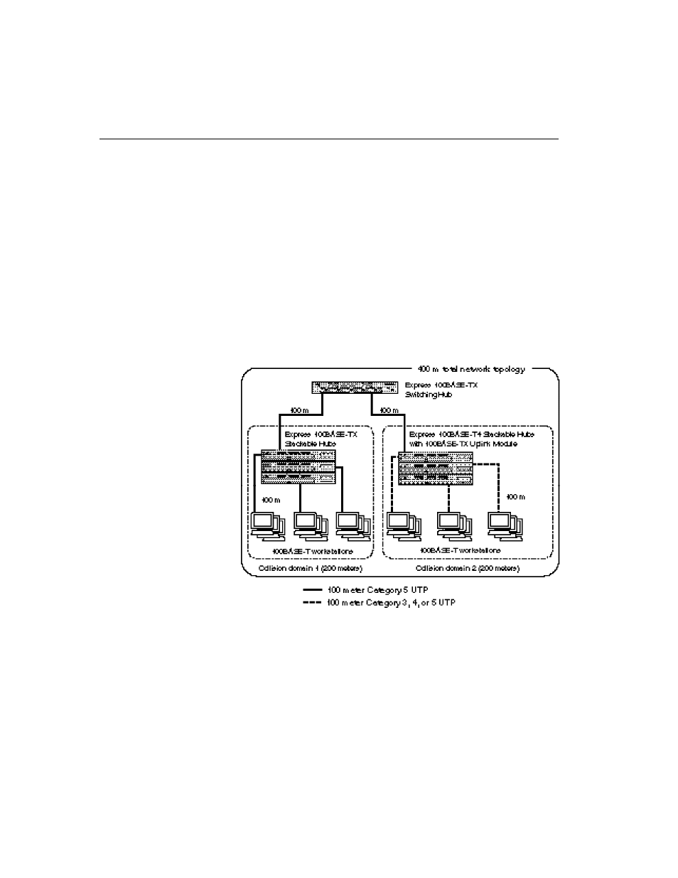 Network topology extensions | Intel Express 100BASE-T4 User Manual | Page 28 / 43