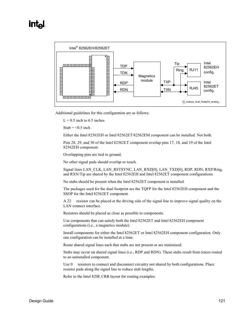 Figure 77. dual-footprint analog interface | Intel CHIPSET 820E User Manual | Page 121 / 239
