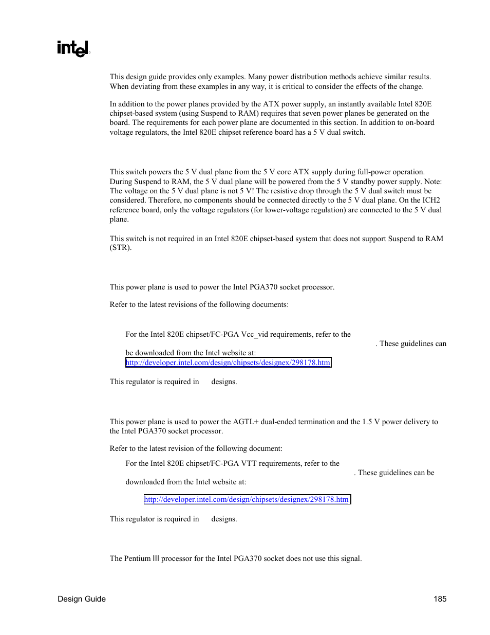 Intel CHIPSET 820E User Manual | Page 185 / 239