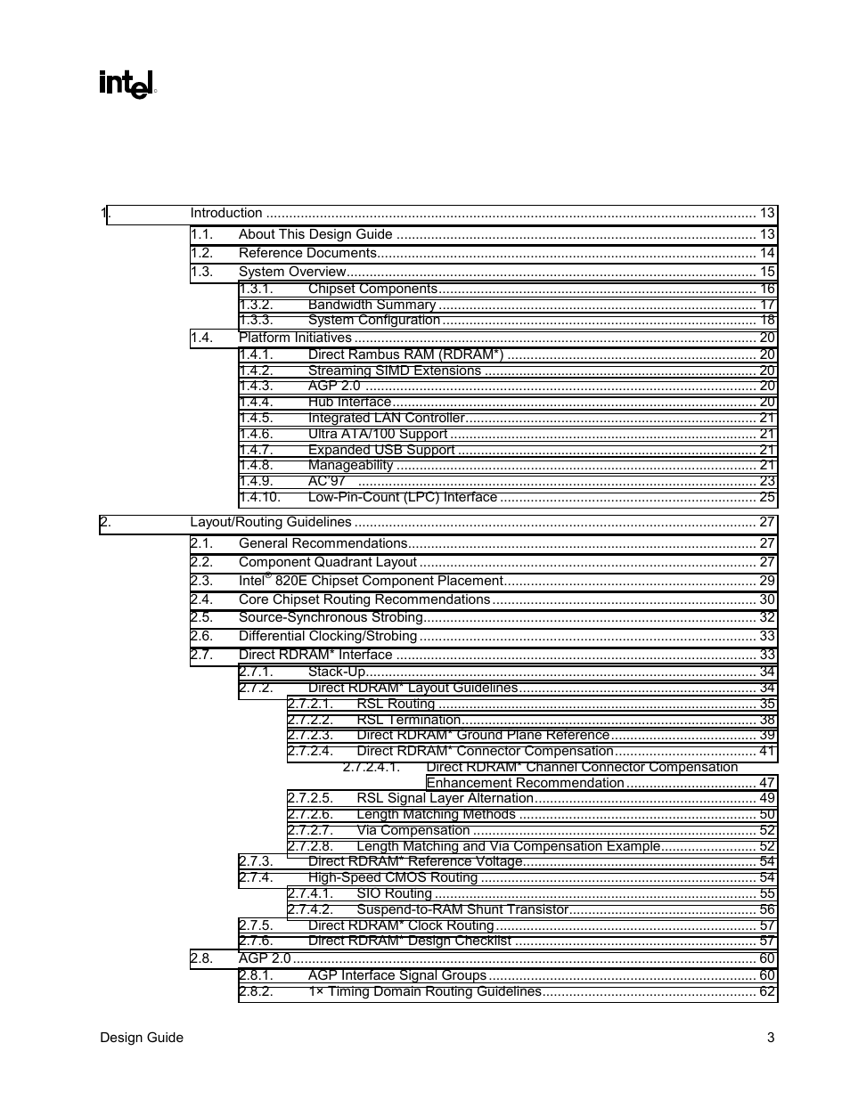Intel CHIPSET 820E User Manual | Page 3 / 239