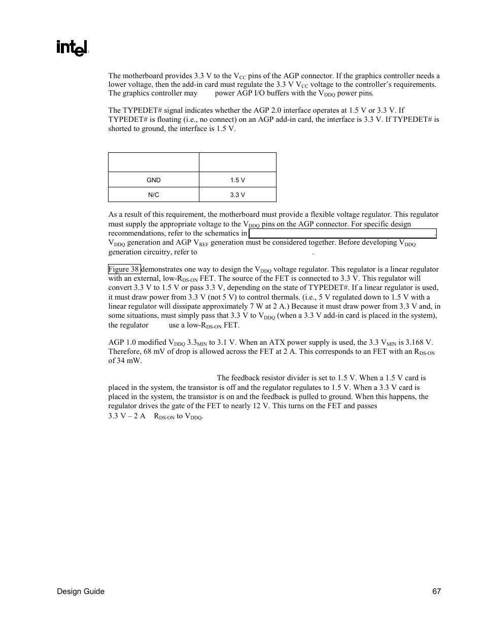 Table 12. typdet#/v, Relationship | Intel CHIPSET 820E User Manual | Page 67 / 239