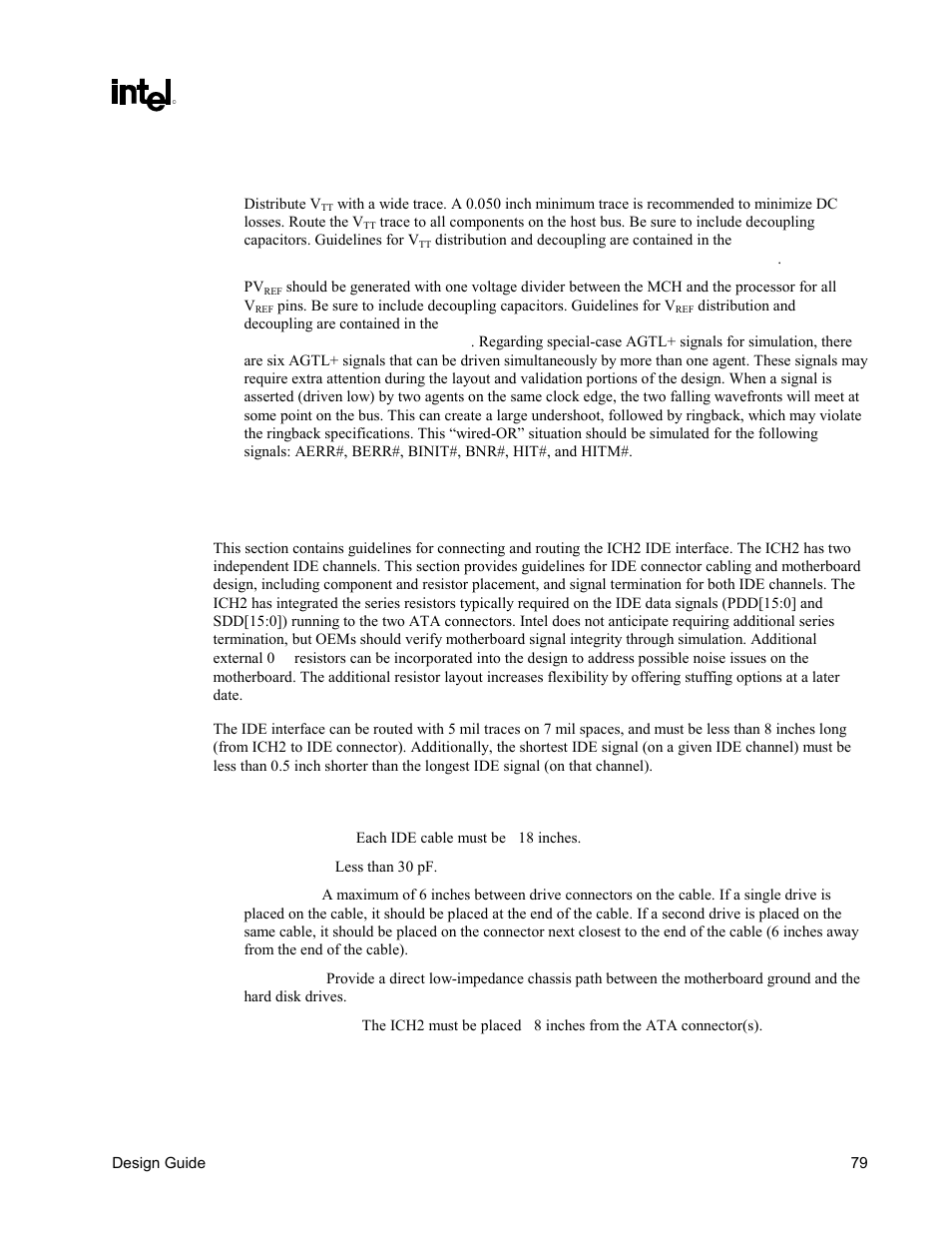 Ide interface | Intel CHIPSET 820E User Manual | Page 79 / 239
