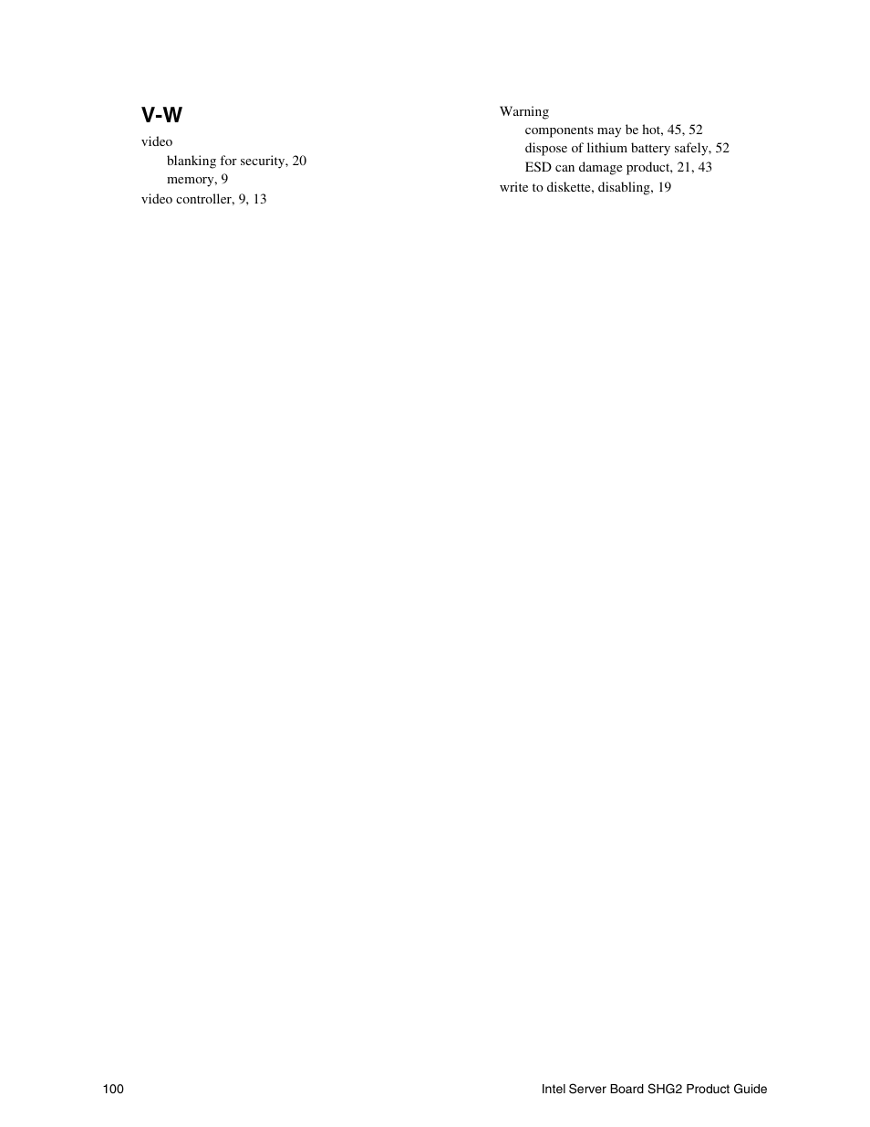 Intel SHG2 User Manual | Page 100 / 100
