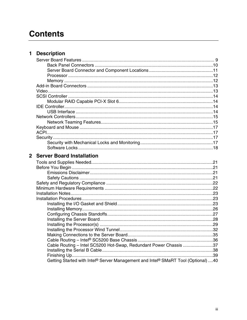 Intel SHG2 User Manual | Page 3 / 100