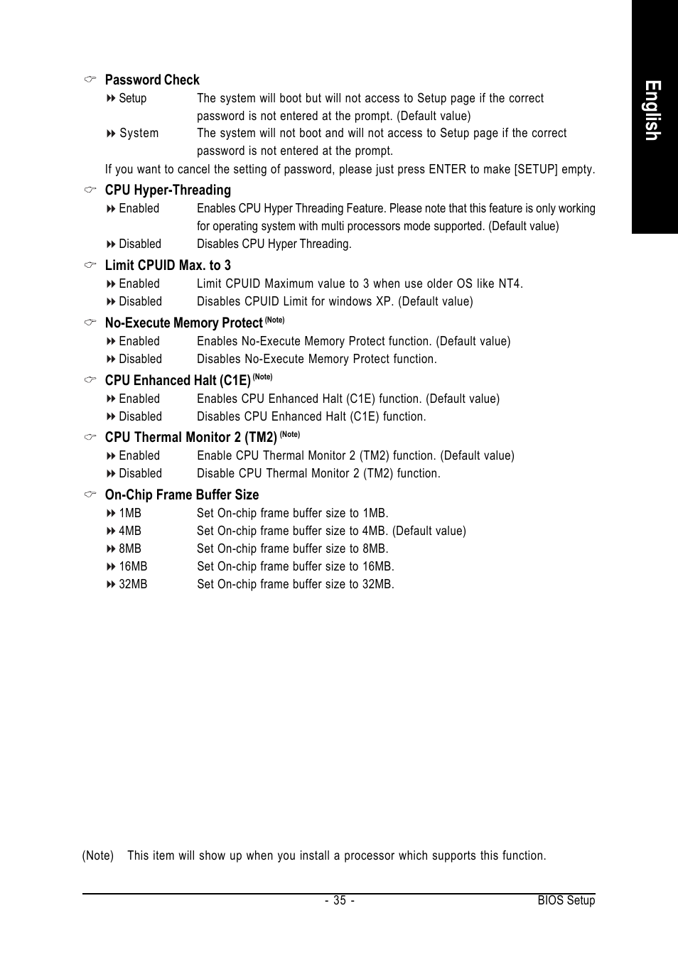 English | Intel GA-8I915MK-GV User Manual | Page 35 / 80