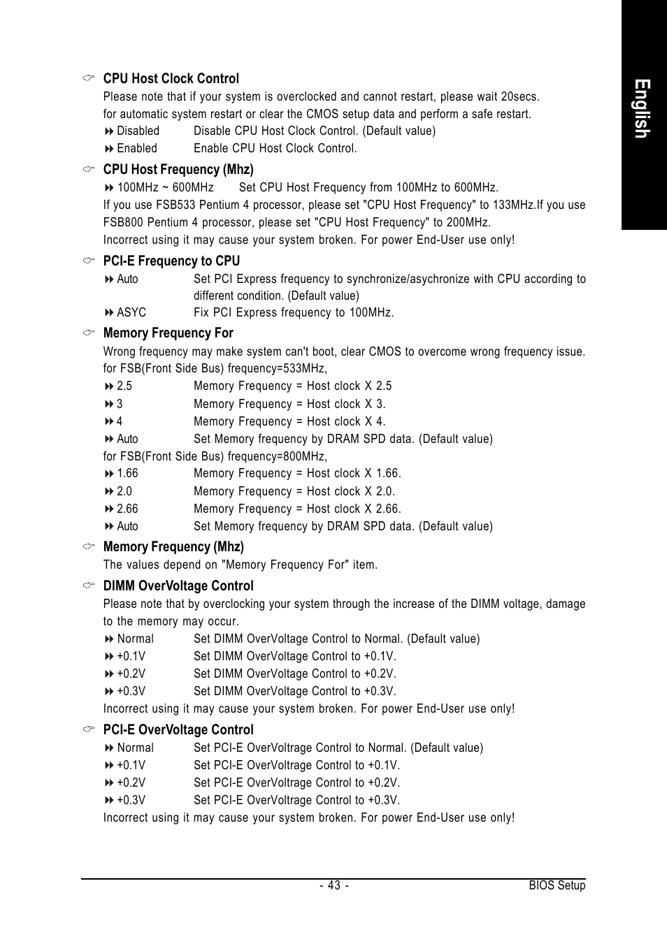 English | Intel GA-8I915MK-GV User Manual | Page 43 / 80